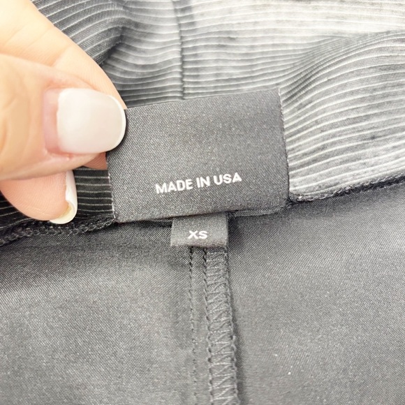 SIMPLY MILA Women’s Black Chalk Stripe Cowl Neck Dress Lagenlook USA Size XS - Picture 8 of 11